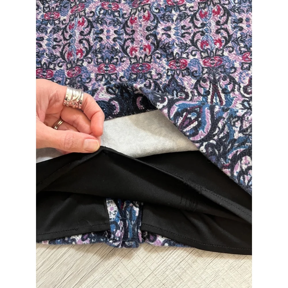 J. Jill patterned lined skirt size M